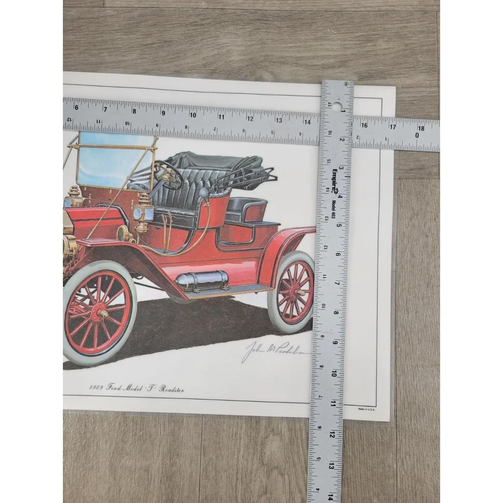 VIntage Set Of 4 Ford 75th Anniversary Laminated Placemats